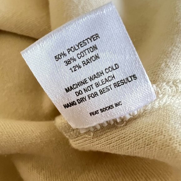 FEAT Blanketblend Unisex Crewneck Cream Cozy Sweatshirt in Oatmilk Size XL - Picture 10 of 10